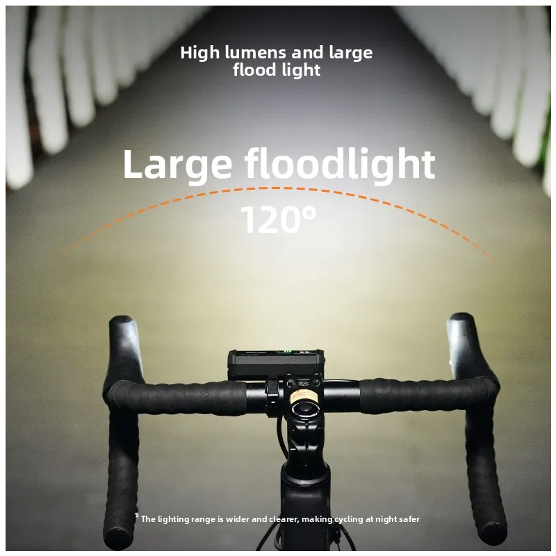 ACRUNU LED světlo na kolo 4000lm, USB dobíjecí. 4 režimy pro viditelnost a bezpečnost na kole.