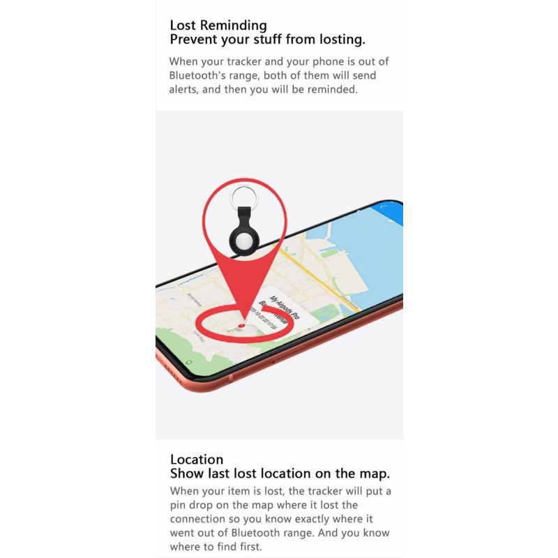 **Mini GPS Tracker Bluetooth 4.0 | Smart Locator pro děti, mazlíčky | Kompaktní Anti-Lost | iSearching**