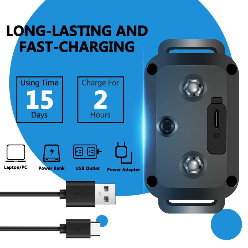 Chytrý Vodotěsný Dobíjecí Obojek Proti Štěkání PSŮ PuPoPan - Účinný Trénink & Klidné Prostředí