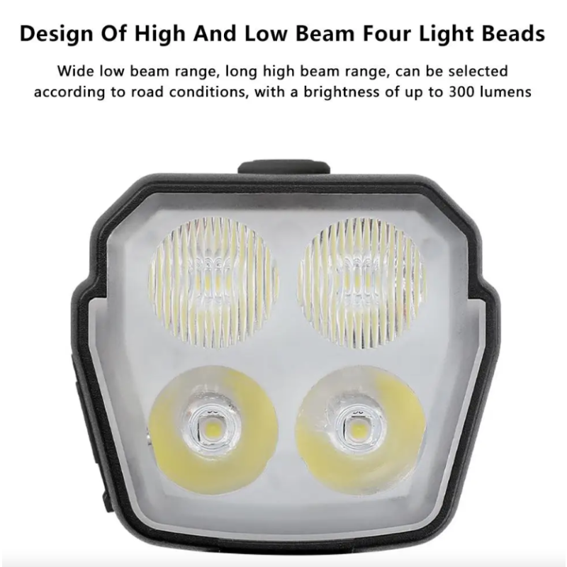 Cyklistická čelovka a houkačka 2v1 | MTB Bike Světla vpředu/vzadu | Kabelové ovládání zvonku/houkačky | Příslušenství na kolo