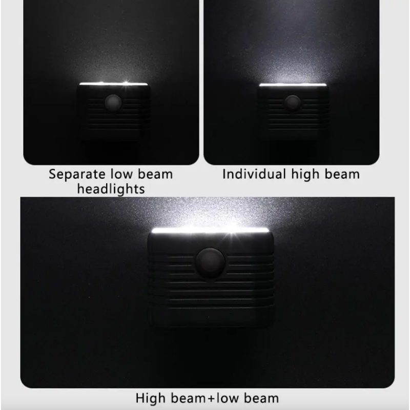 Cyklistická čelovka a houkačka 2v1 | MTB Bike Světla vpředu/vzadu | Kabelové ovládání zvonku/houkačky | Příslušenství na kolo