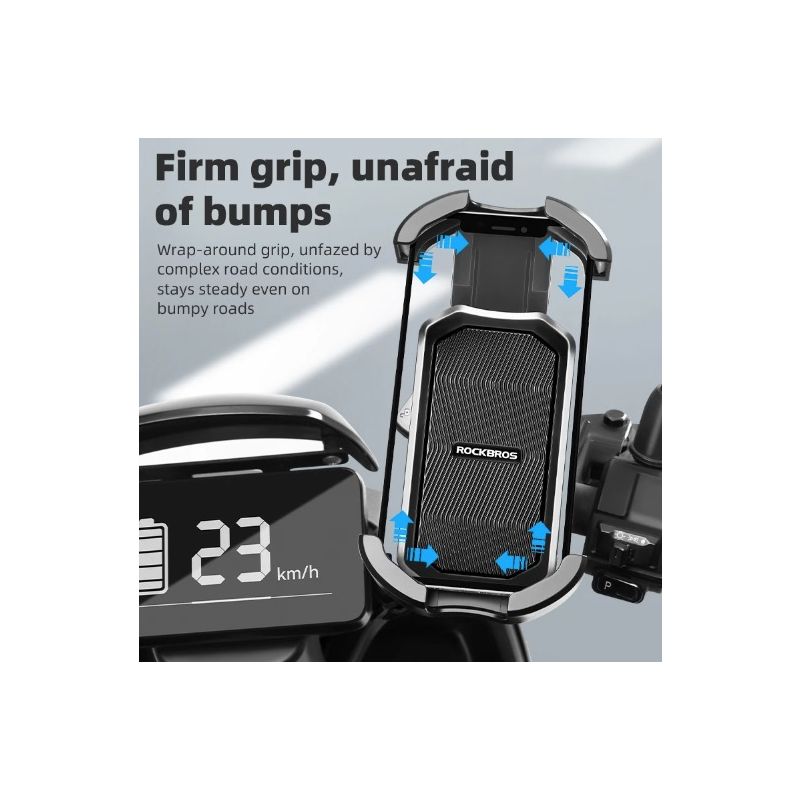 ROCKBROS Držák Telefonu na Kolo 360° Otočný, Odolný Nárazu, 4.7-6.8