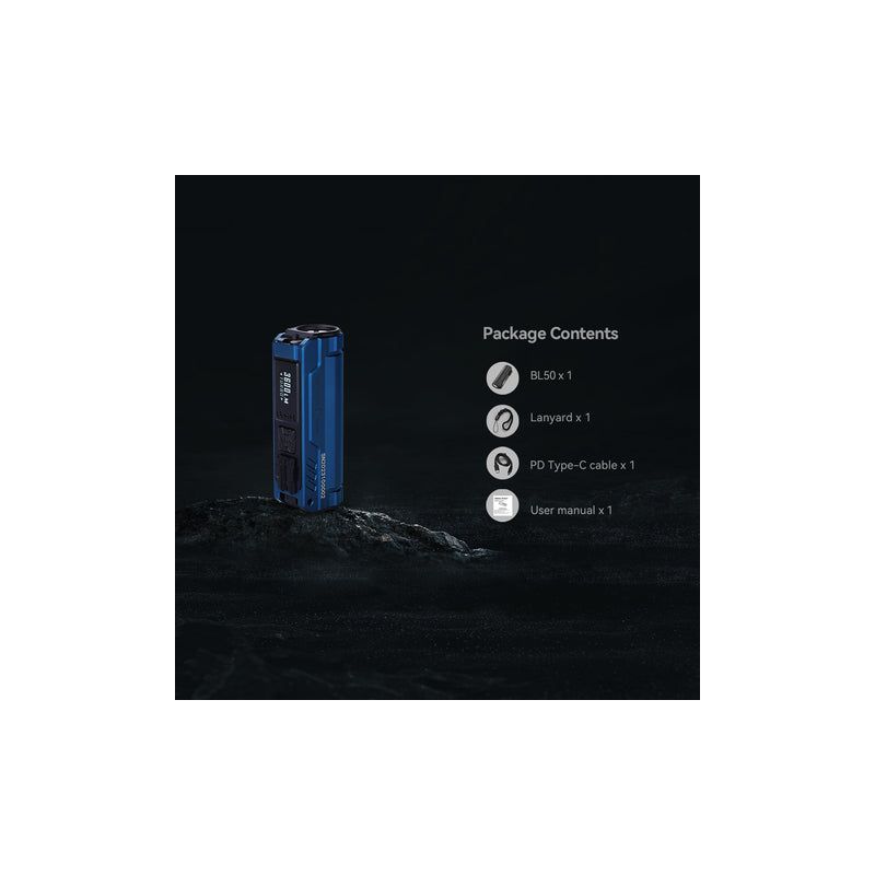 IMALENT BL50: 3600lm LED svítilna s UV, OLED displejem a Type-C dobíjením pro dobrodružství & domov