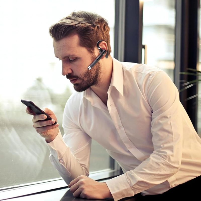 Bezdrátová sluchátka 5.3 s mikrofonem, potlačení hluku, pro sport i byznys – Handsfree náhlavní souprava