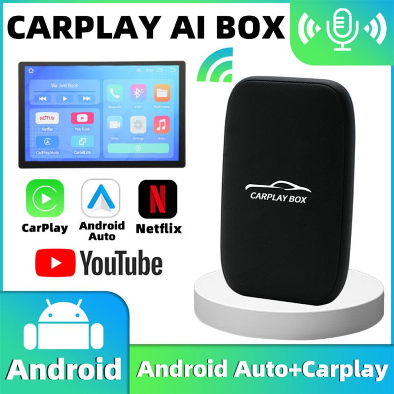 CarPlay Box & Bezdrátový Android Auto Adaptér 2025: Netflix, YouTube, Bluetooth Zábava ve Vozidle!