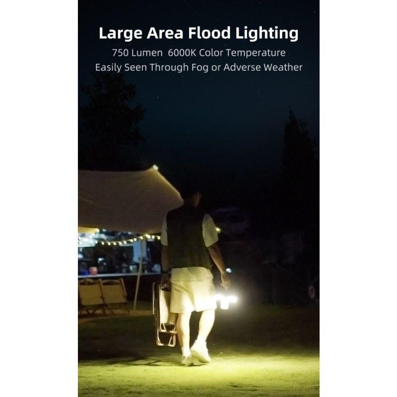 Klarus CL2 Skládací Kempingové Světlo 750 Lumenů - Péče o Oči, 7 Režimů pro Vnitřní i Venkovní Osvětlení