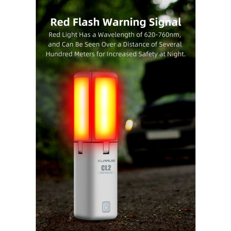 Klarus CL2 Skládací Kempingové Světlo 750 Lumenů - Péče o Oči, 7 Režimů pro Vnitřní i Venkovní Osvětlení