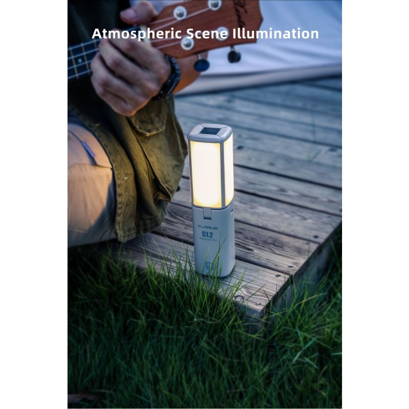 Klarus CL2 Skládací Kempingové Světlo 750 Lumenů - Péče o Oči, 7 Režimů pro Vnitřní i Venkovní Osvětlení
