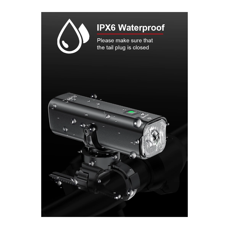 TOWILD CL600 Cyklistické Světlo: USB Dobíjecí LED Světlomet s 2000mAh pro Bezpečnost na Kolečích, Vodotěsné
