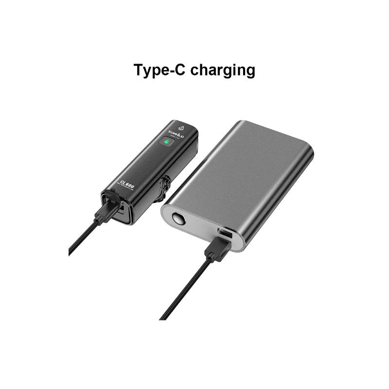 TOWILD CL600 Cyklistické Světlo: USB Dobíjecí LED Světlomet s 2000mAh pro Bezpečnost na Kolečích, Vodotěsné