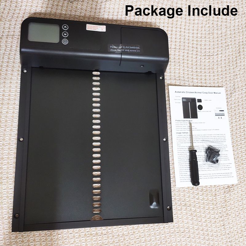 Automatická Dvířka Kurníku s Časovačem – Inteligentní, Odolná Vůči Počasí, Snadná Instalace pro Chov Kuřat na Zahradě.