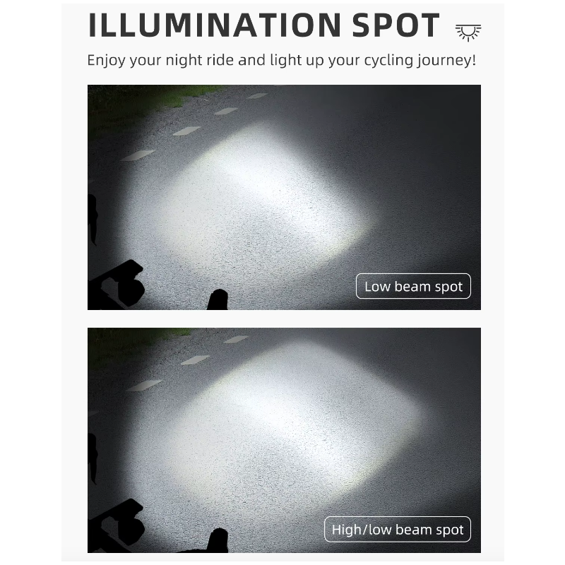Výkonná Přední světla na kolo 1600LM s Bezdrátovým dálkovým ovládáním & Odolná konstrukce pro noční jízdu.