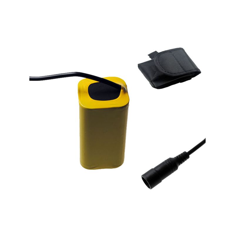 Baterie 5521 DC rozhraní 8800mAh vodotěsné provedení LED světlo na kolo lehká kompaktní cyklistické vybavení