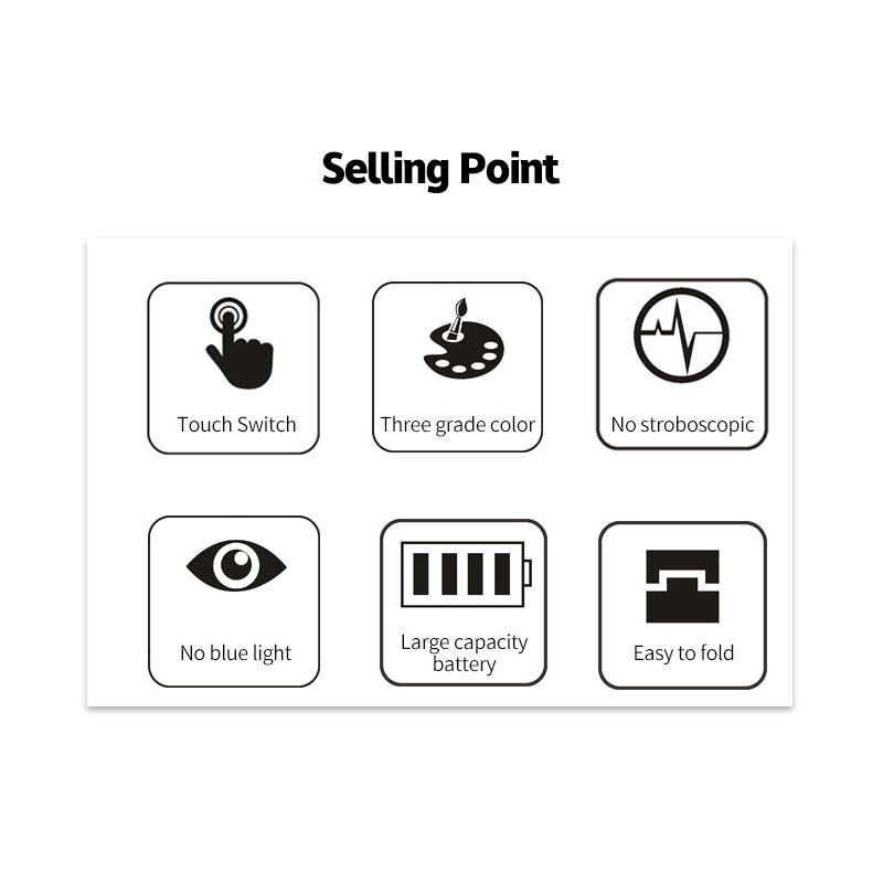 LED Stolní Lampa s Kalendářem a USB nočním světlem – Ochrana Očí, Přenosná, Nastavitelný Jas pro Domácí Kancelář a Ložnici