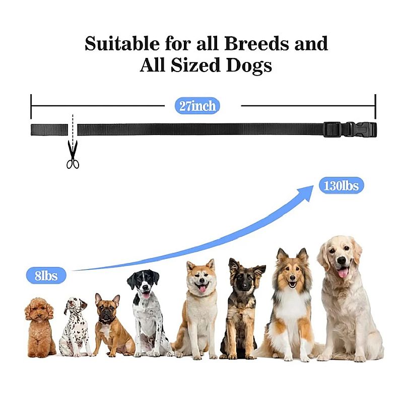 1000m Elektrický Výcvikový Obojek pro Psy, Vodotěsný Nabíjecí Obojek s Dálkovým Ovládáním pro Venkovní Výcvik