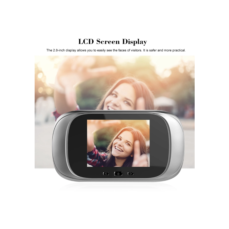 Digitální dveřní kukátko kamera se zvonkem – 2,8