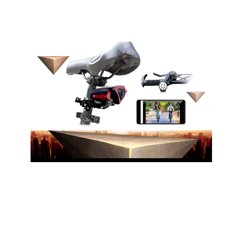 Záznamník zadních světel na kolo s 1080P kamerou a bezdrátovým dálkovým ovládáním pro cyklistickou bezpečnost