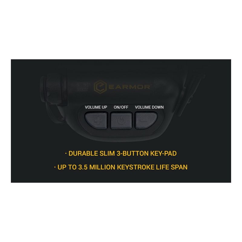 EARMOR M32 MOD1 Taktická Sluchátka, Elektronická Ochrana Sluchu pro Střelbu s Redukcí Hluku a Komfortním Nošením