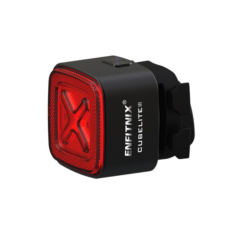 Enfitnix Cubelite III chytré zadní světlo ultra jasné LED světlo 30 lumenů USB nabíjení bezpečnost na kole