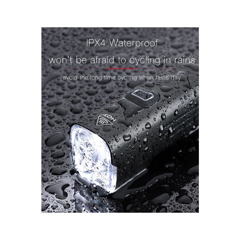 EOS530 Cyklo Svítilna 1000 lumenů USB dobíjecí voděodolná 4800 mAh, Vysoký výkon, Doplňky pro bezpečnou jízdu