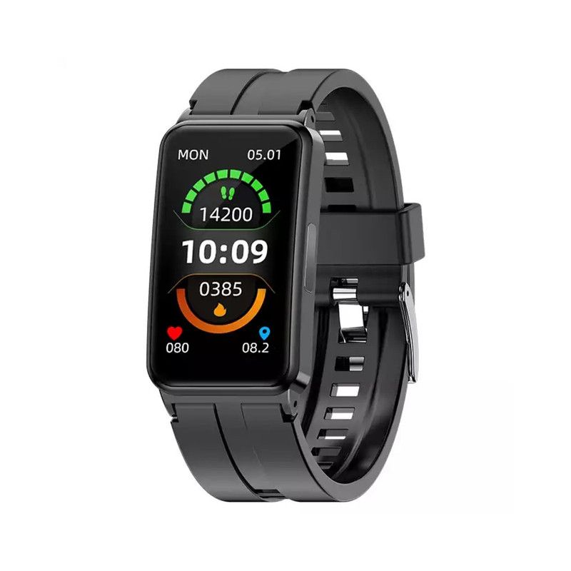 Chytré hodinky EP01 Krevní glukóza Cukr ECG? HRV tepová frekvence 1,47" HD vodeodolný Smart Bracelet Band Fitness Tracker
