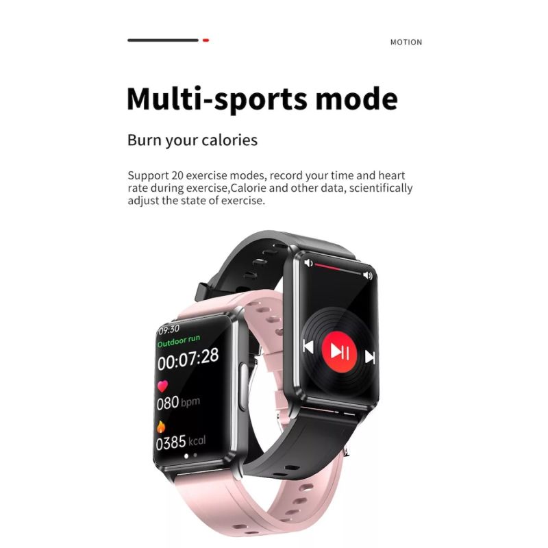 EP02 Chytré hodinky pro měření krevní glukózy, EKG, HRV, srdečního tepu a teploty, 1,57