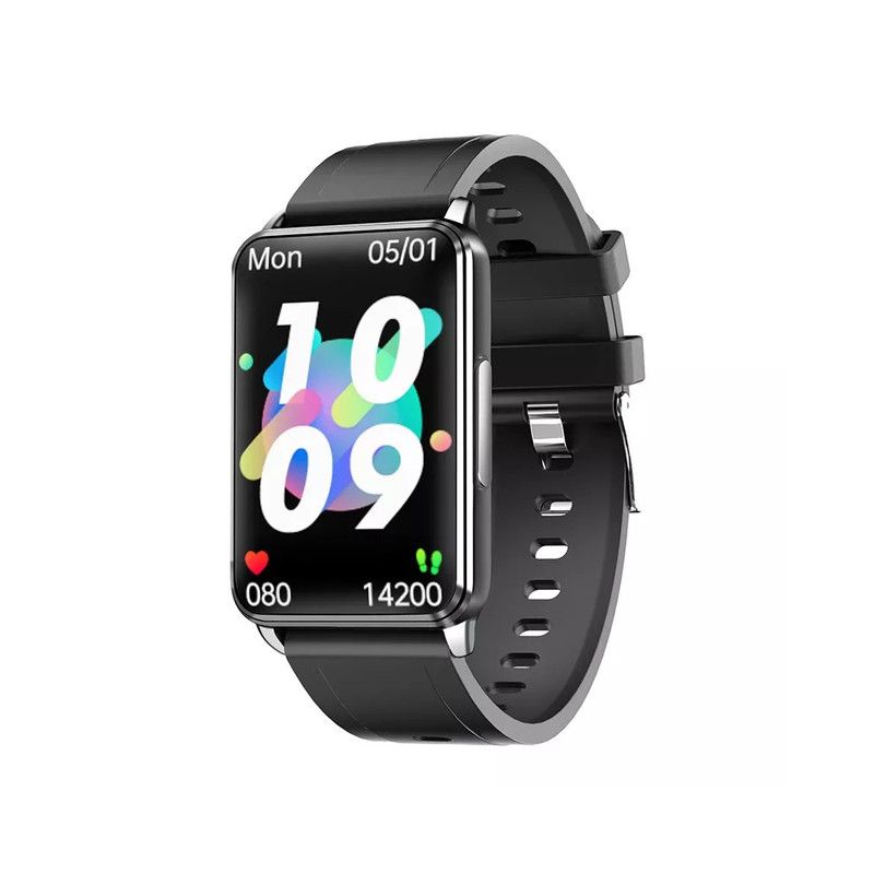 Chytré hodinky EP02 Krevní glukóza Cukr ECG? HRV tepová frekvence 1,57" HD vodeodolný Smart Bracelet Band Fitness Tracker