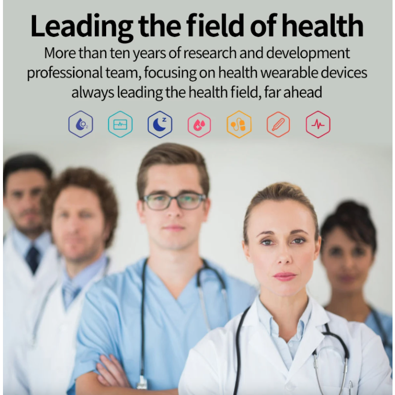 E580 Chytré Hodinky s Glukózou, EKG, Srdečním Tepem, Krevním Tlakem a IP68. Zdraví na 2.04