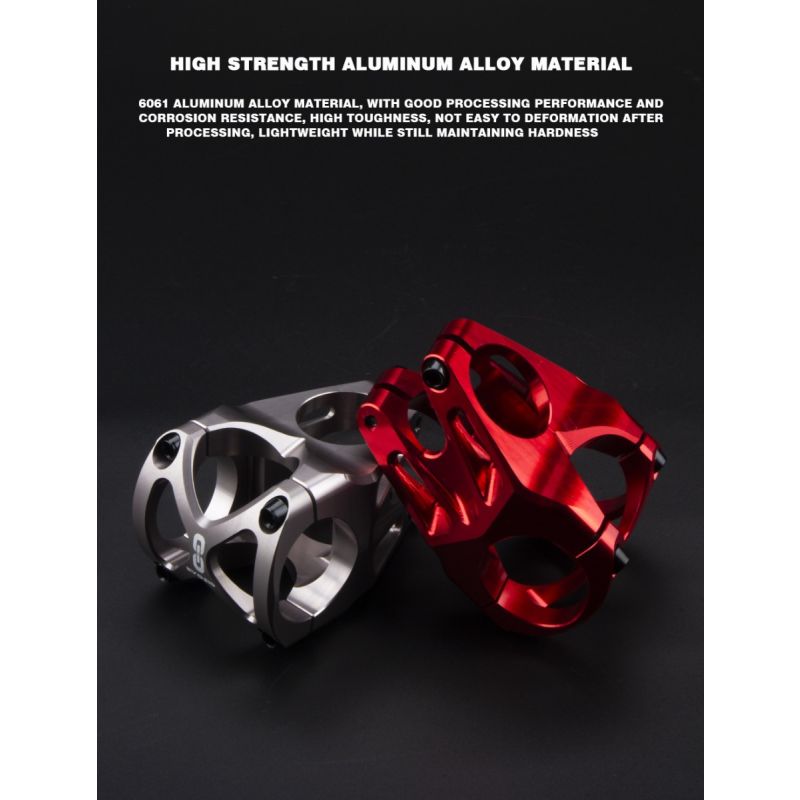 EVOSID Nastavitelný MTB Představec 31,6mm, Lehký Hliník, Černý – Pro Větší Výkon a Komfort Kola