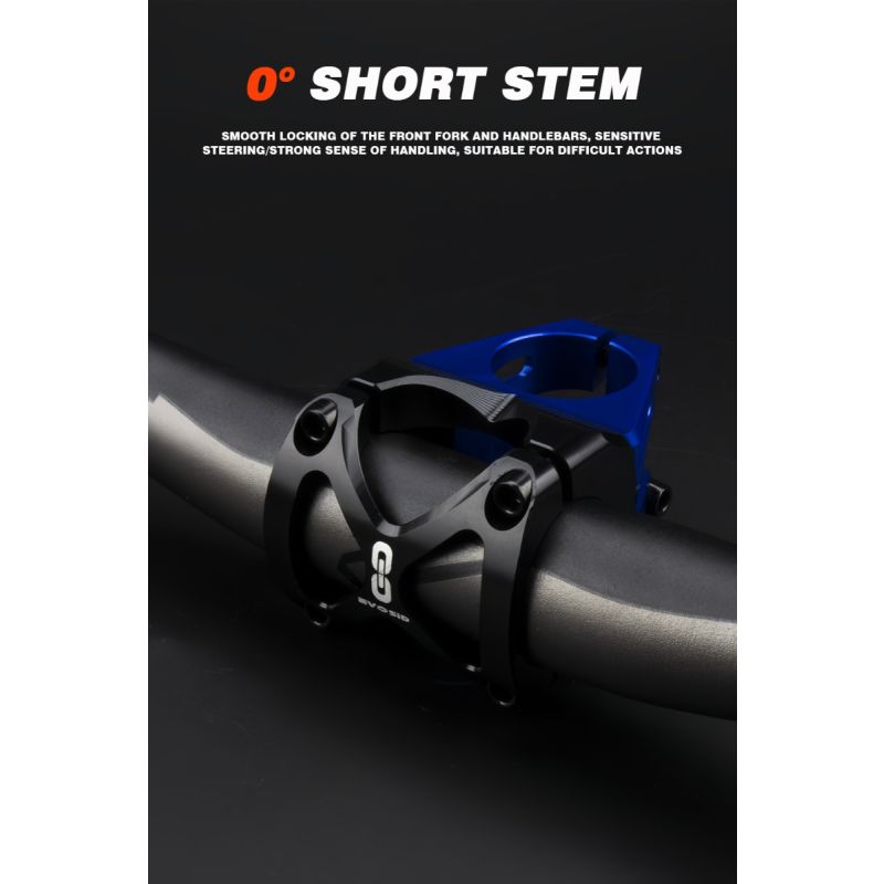 EVOSID Nastavitelný MTB Představec 31,6mm, Lehký Hliník, Černý – Pro Větší Výkon a Komfort Kola