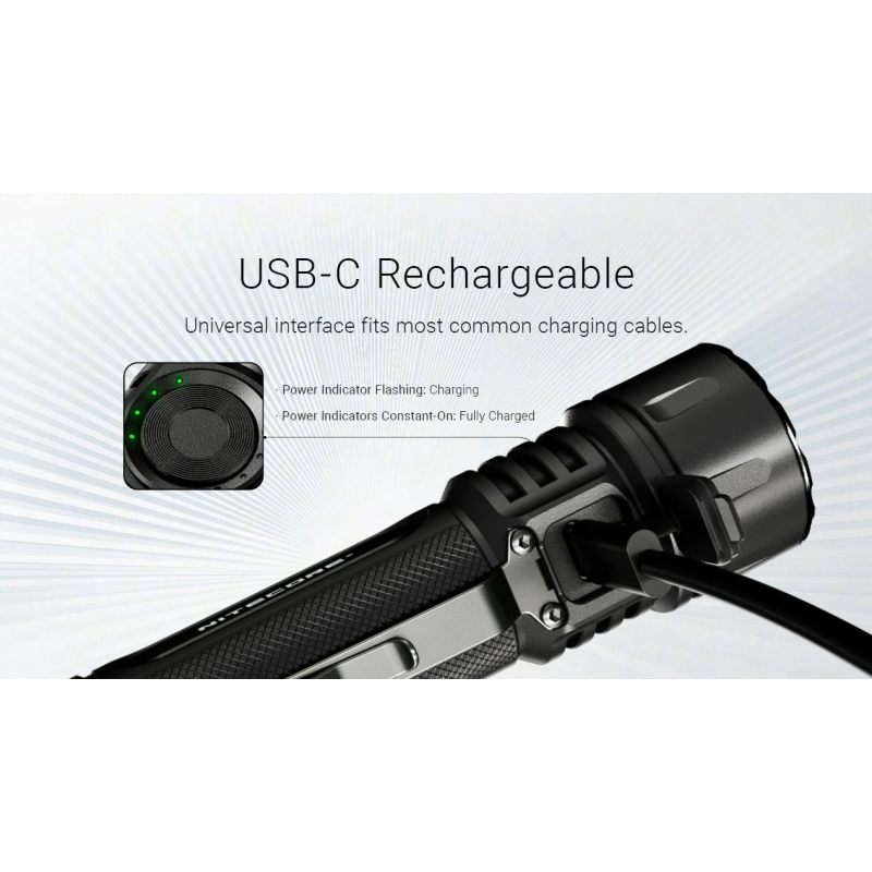 Nitecore EX7 6000lm USB-C dobíjecí LED svítilna | Výkonná pro outdoor, kempování a turistiku