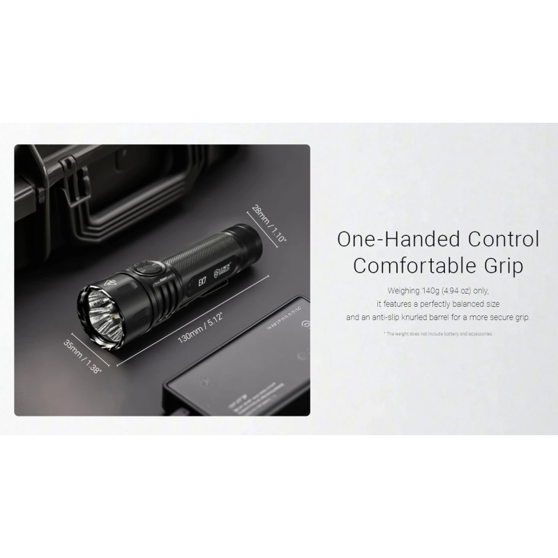 Nitecore EX7 6000lm USB-C dobíjecí LED svítilna | Výkonná pro outdoor, kempování a turistiku