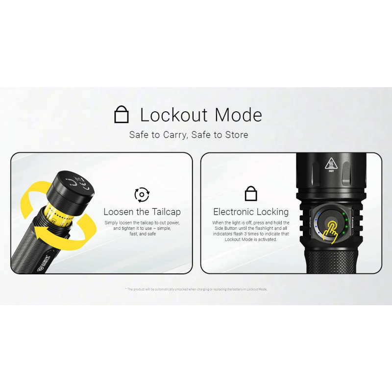 Nitecore EX7 6000lm USB-C dobíjecí LED svítilna | Výkonná pro outdoor, kempování a turistiku