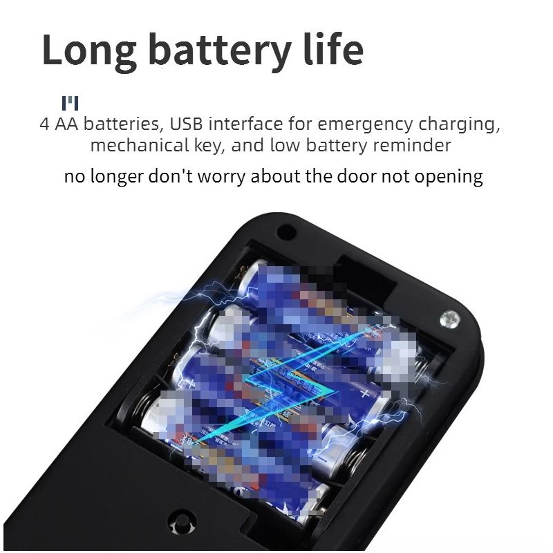 **Inteligentní Zámek Dveří - Biometrický Otisk Prstu & Bezklíčový Vstup pro Domácí Bezpečnost**