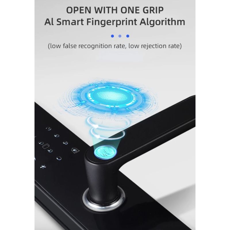 **Inteligentní Zámek Dveří - Biometrický Otisk Prstu & Bezklíčový Vstup pro Domácí Bezpečnost**