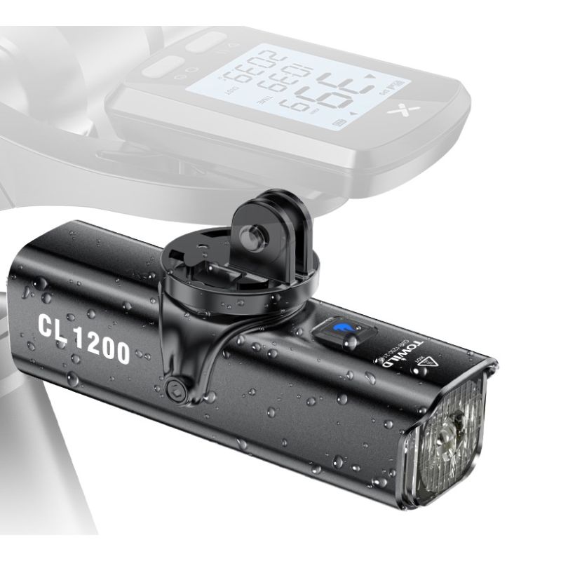 TOWILD CL1200 odolné světlo na kolo 1200LM USB dobíjecí LED pro bezpečnou jízdu a outdoorová dobrodružství