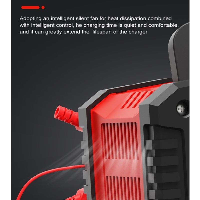 FOXSUR 20A 12V/24V Přenosná Nabíječka Autobaterií | Univerzální & Spolehlivá s 7-stupňovým CPU Řízením