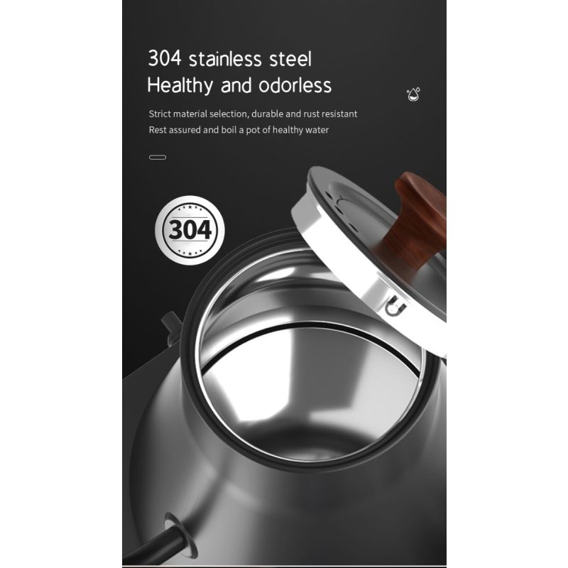 Elektrická Konvice: Přesné Nalévání s Regulací Teploty, Rychlý Ohřev pro Kávu a Čaj! Nový Stav.