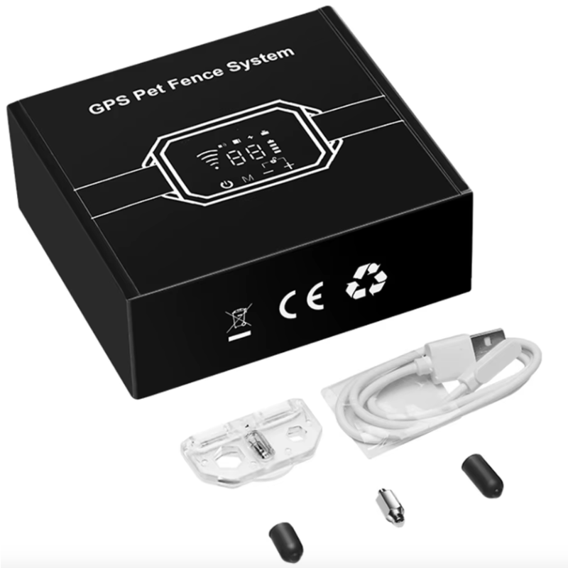 Bezdrátový GPS Ohradník pro psy s Vibracemi – Šok, 100-3300 Ft Rozsah, Nastavitelná Síla, Trénink mazlíčků