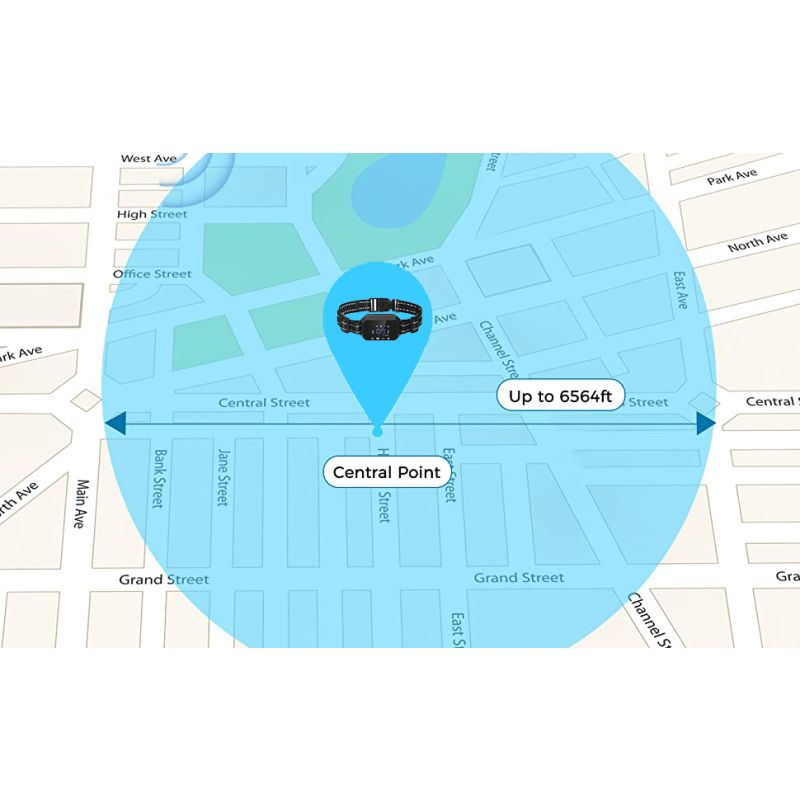 GPS Bezdrátový Ohradník pro Psy | Venkovní Elektronický Plotový Systém s Dosahem 1000m | Snadná Instalace pro Bezpečnost Mazlíčků