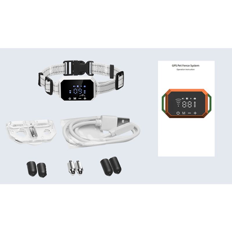 GPS Bezdrátový Ohradník pro Psy | Venkovní Elektronický Plotový Systém s Dosahem 1000m | Snadná Instalace pro Bezpečnost Mazlíčků