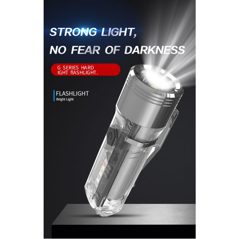 GT13 TIKI USB-nabíjecí Mini Keychain Light 1000 lumenů – Kompaktní EDC dobrodružná výbava a městský průzkum