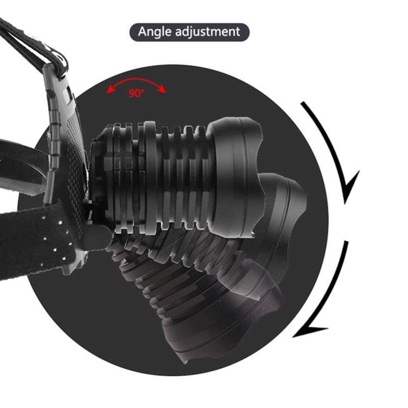 Nejvýkonnější LED čelovka 8000 lumenů USB nabíjecí voděodolná svítilna pro rybaření s nastavitelnými režimy