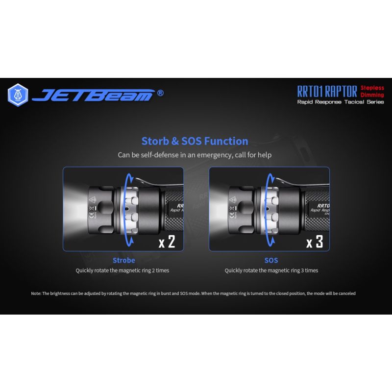 JETBeam JET-RRT01 XP-L LED svítilna 950 lumenů – Kompaktní EDC pro kempování a spolehlivé outdoor osvětlení