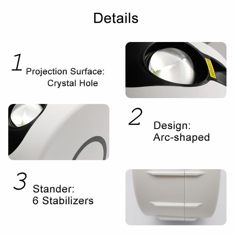 Laser Starry Sky Projektor Nocní Světlo - 7 Barev, Galaxie Projekce, Dárek pro Děti, Útulná Nálada