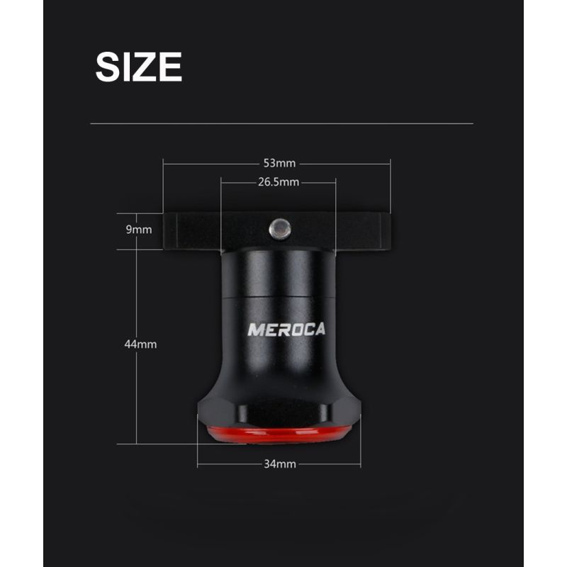 Smart Kolo Zadní světlo s Brzdovým světlem | Auto Start Stop, USB Nabíjení & IPX6 | Bezpečnostní LED Světlo na Kolo s Automatickým Zapínáním pro Cyklisty