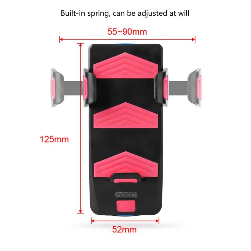 Světlo na Kolo 4v1: Multifunkční LED světlo, klakson, tel. držák & 800lm Power Banka pro bezpečnou cyklistiku