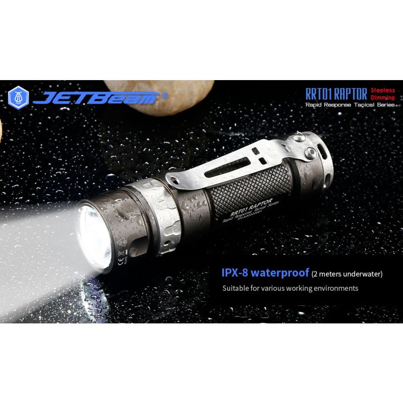 JETBeam JET-RRT01 XP-L LED svítilna 950 lumenů – Kompaktní EDC pro kempování a spolehlivé outdoor osvětlení