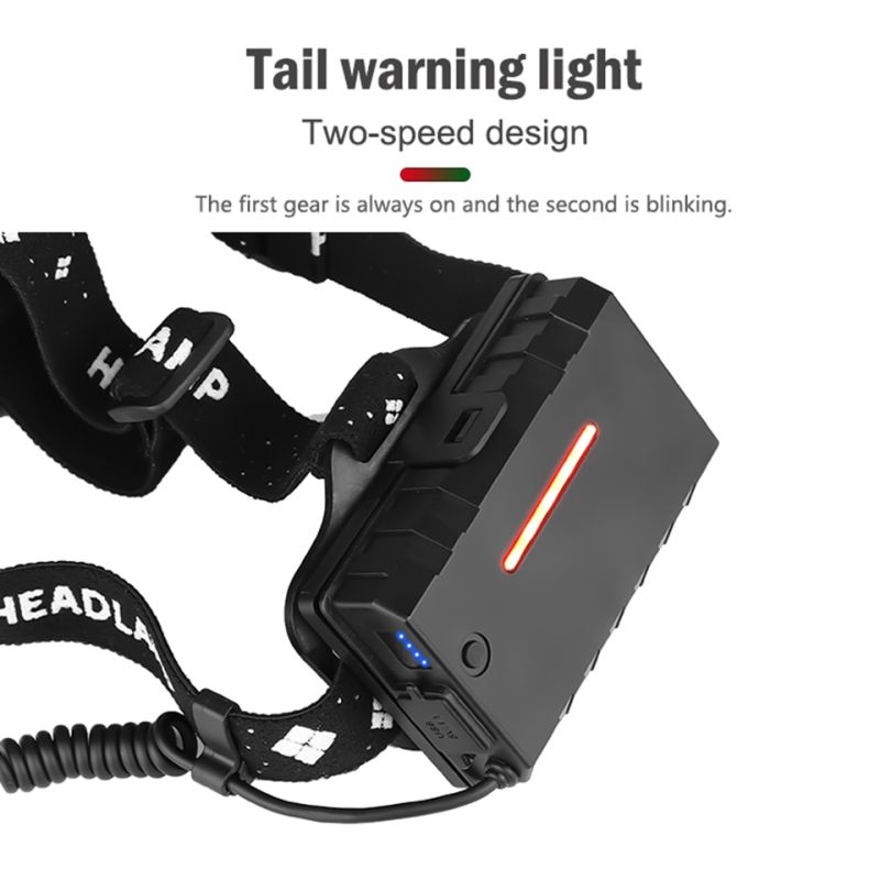 Nejvýkonnější LED čelovka 8000 lumenů USB nabíjecí voděodolná svítilna pro rybaření s nastavitelnými režimy