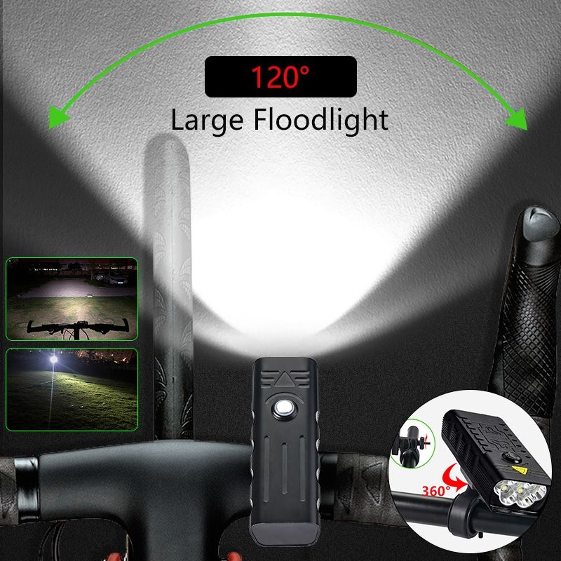 TK5 přední světla 5000 lumenů USB dobíjecí cyklistický světlomet – Super jasné pro noční jízdu a bezpečnost!